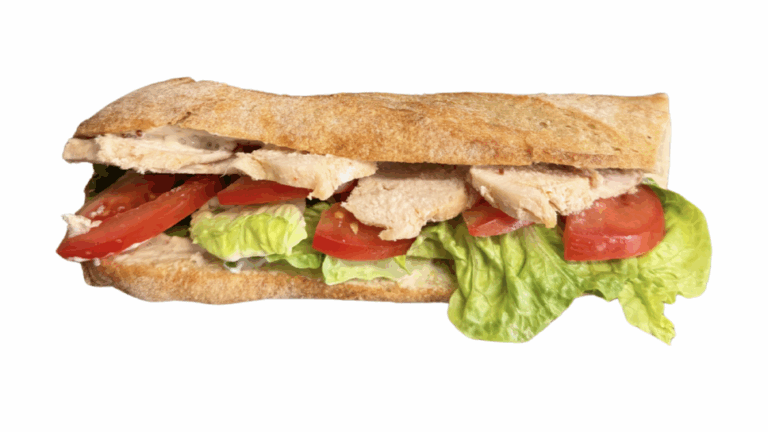 Sandwich baguette poulet mayonnaise